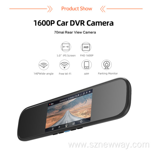 70Mai Rearview Mirror Dash Cam D07 1080P